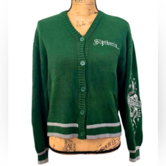 Warner Bros. Slytherin Green Cardigan - Picture 1 of 5